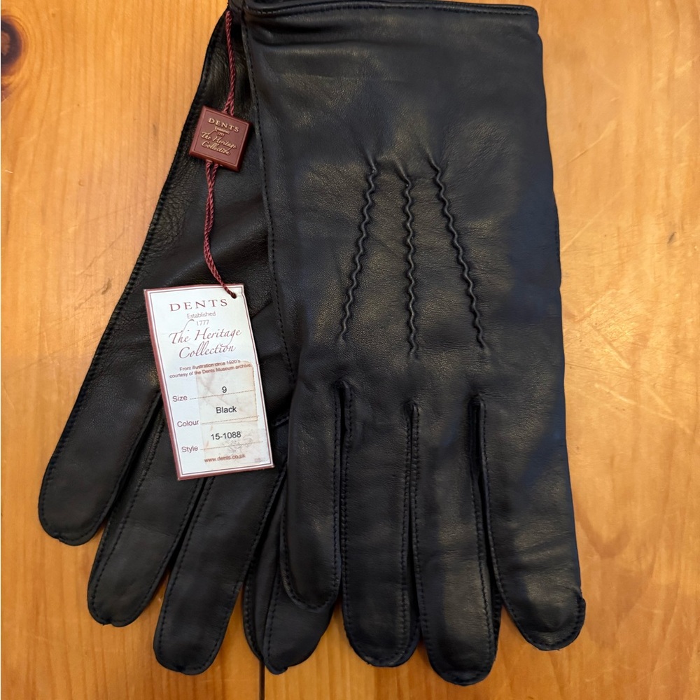 Men’s Black Leather Gloves - The Heritage Collection